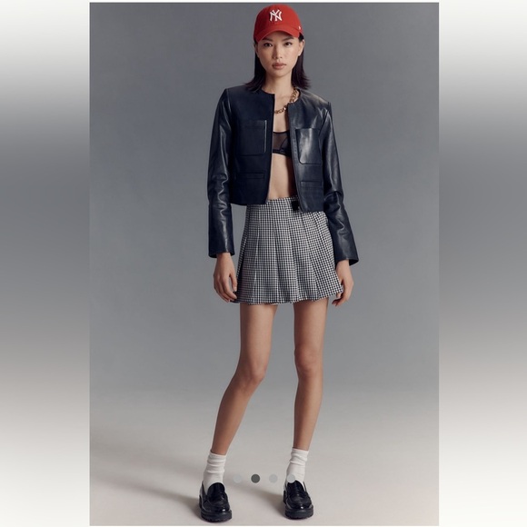 Anthropologie NWT Lamarque Linette Leather Jacket size L. - Picture 2 of 12